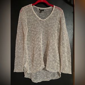 Eileen Fisher Beige Knit Long Sleeve Top
